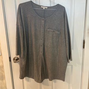 Buttery soft grey romper Dressed in LaLa